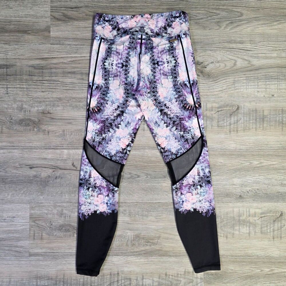 Alala Floral Athletic Leggings Small S High Rise Excellent Condition Bloom Chic - Picture 6 of 9